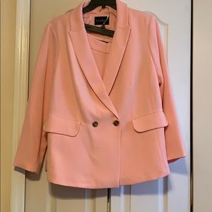 Pink Blazer and shorts optional ELOQUII Size 16/14